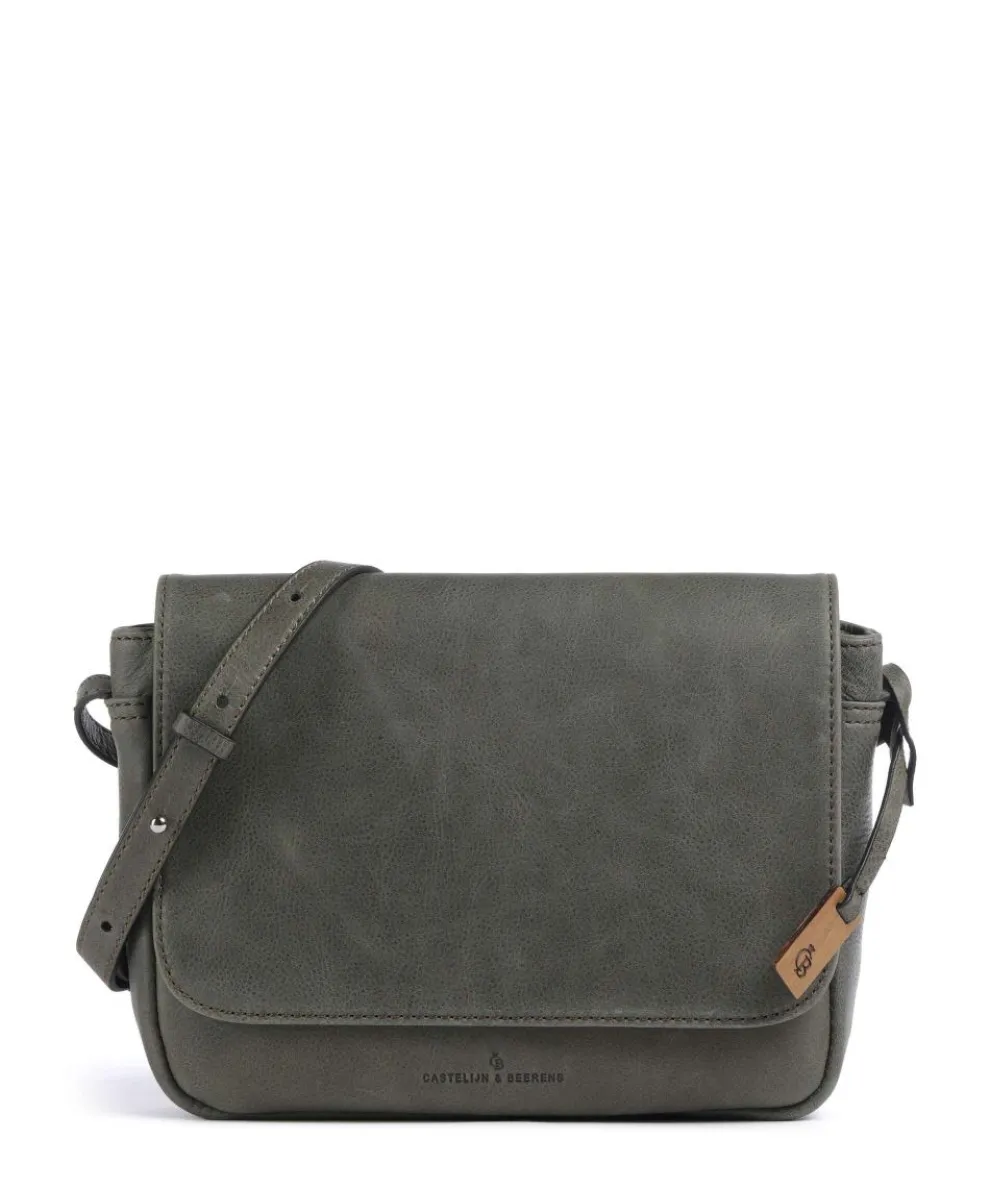 Carisma Umhängetasche genarbtes Rindsleder khaki