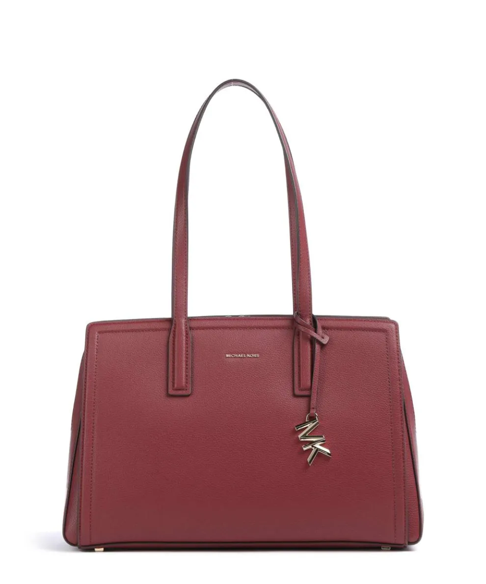 Laila Medium Shopper genarbtes Rindsleder wein