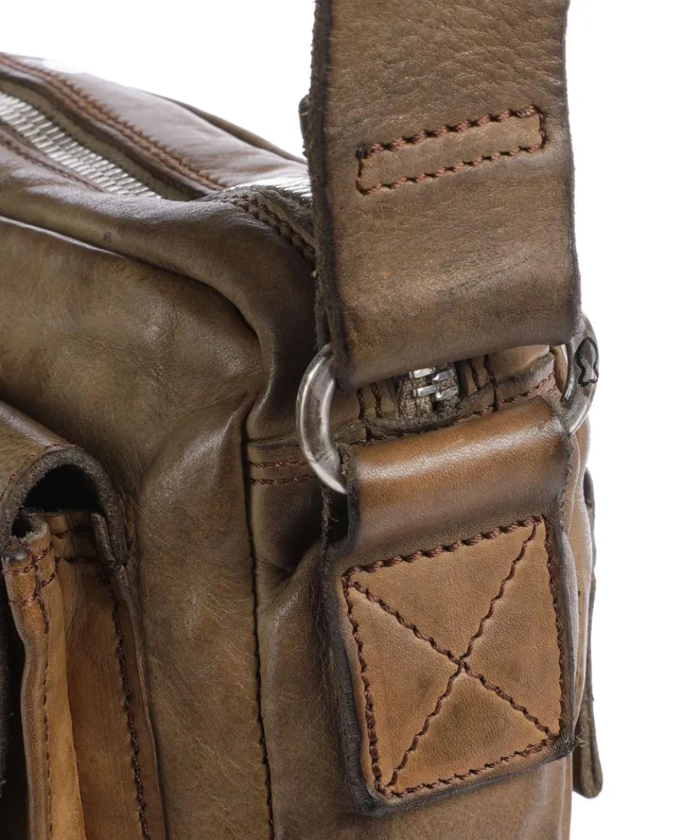 Umhängetasche fein genarbtes Rindsleder olivgrün