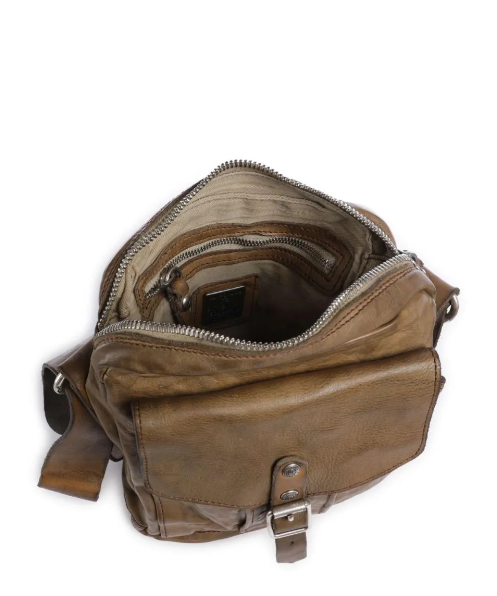 Umhängetasche fein genarbtes Rindsleder olivgrün