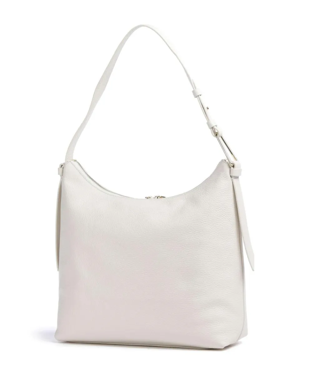 Malory Beuteltasche genarbtes Rindsleder weiß