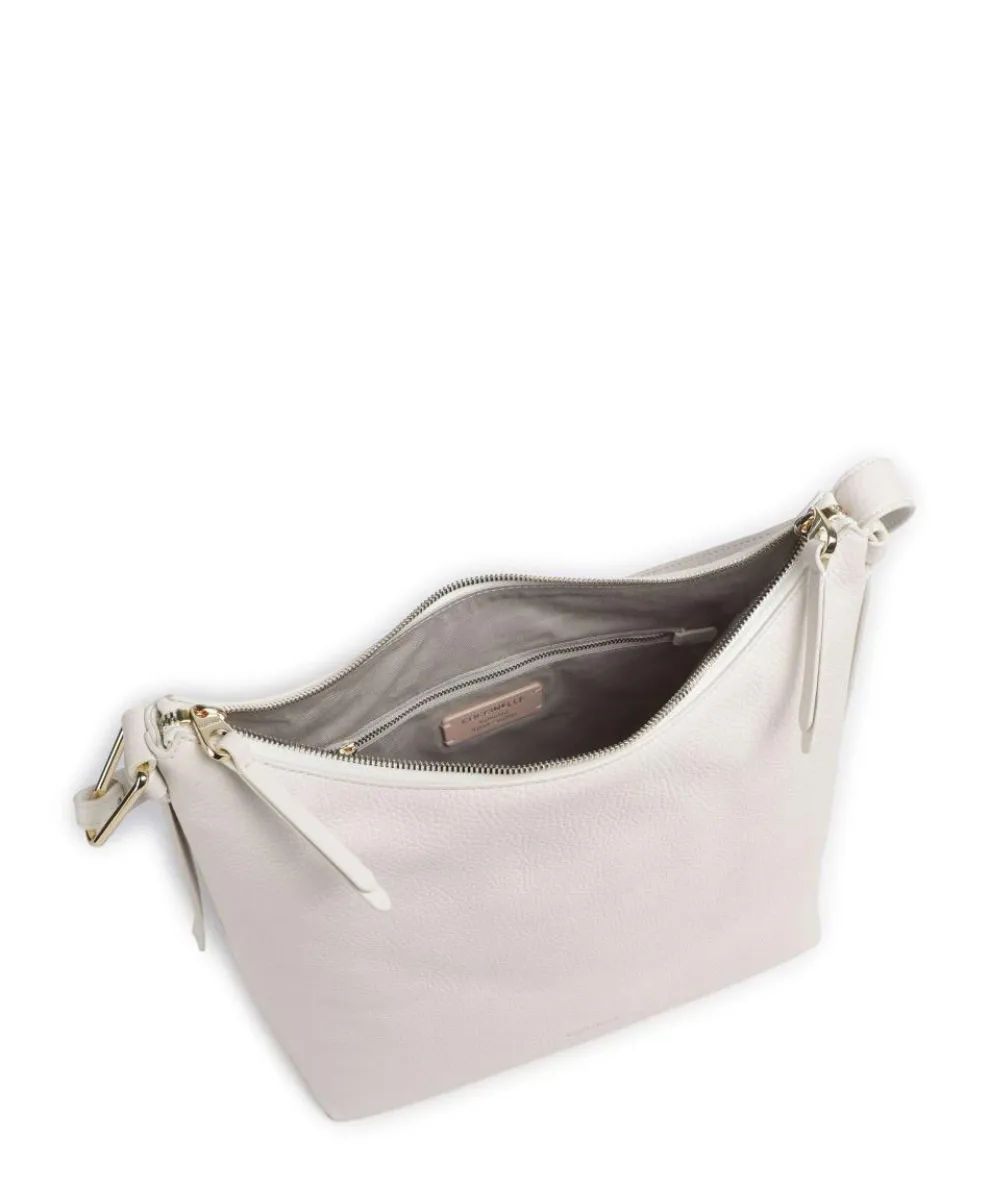 Malory Beuteltasche genarbtes Rindsleder weiß