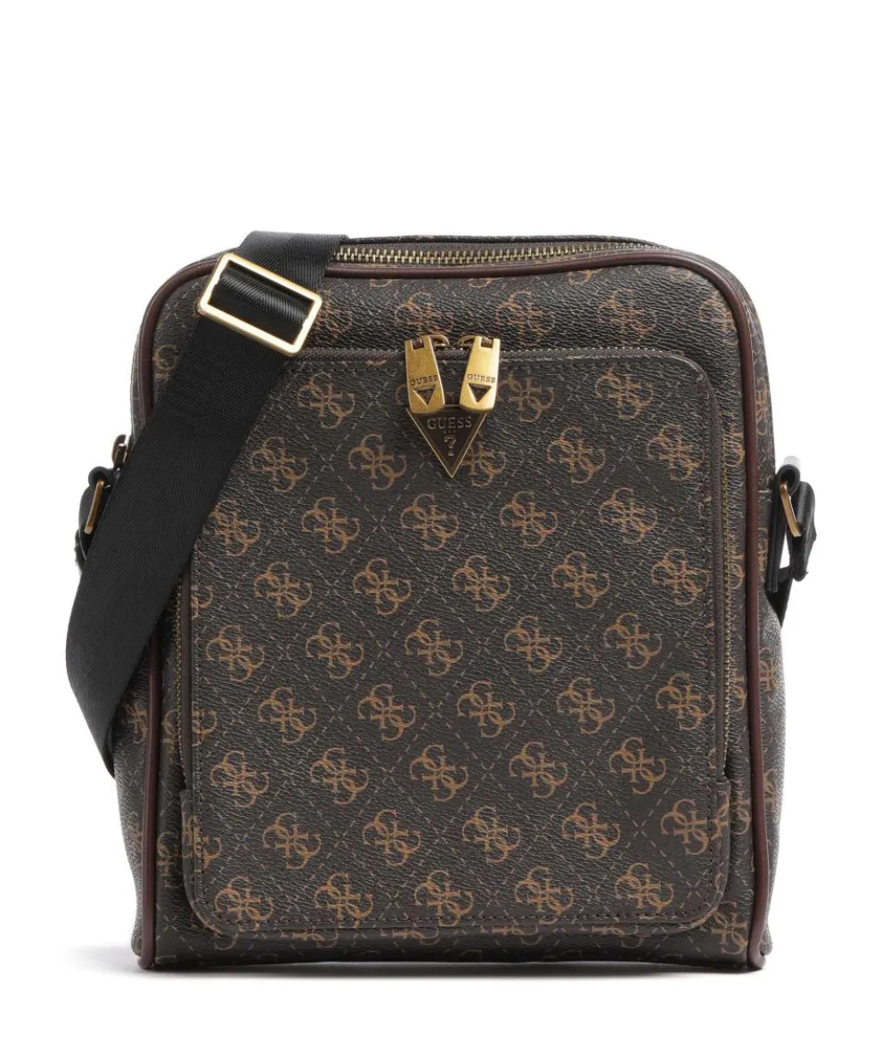 Milano Eco Umhängetasche Lederimitat dunkelbraun