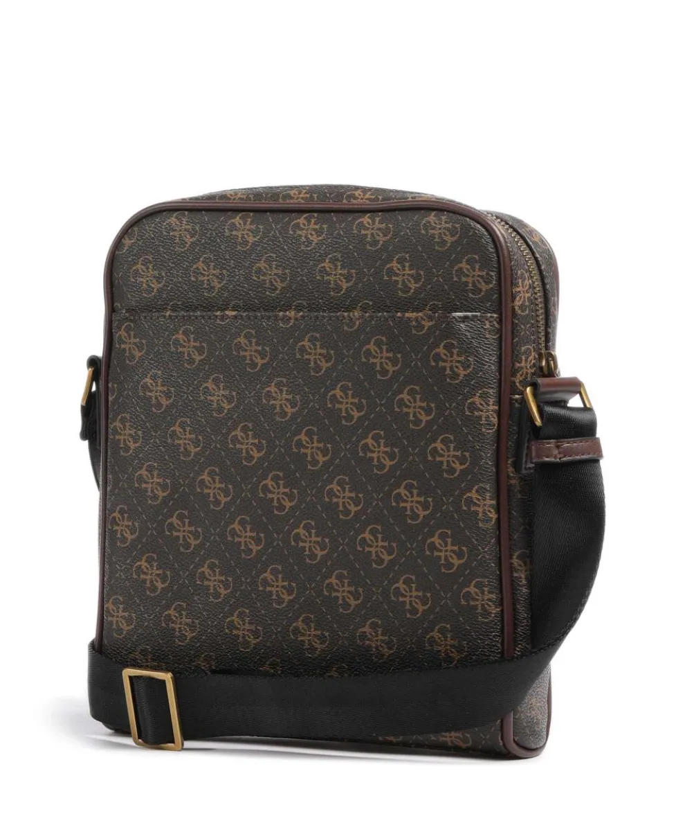 Milano Eco Umhängetasche Lederimitat dunkelbraun