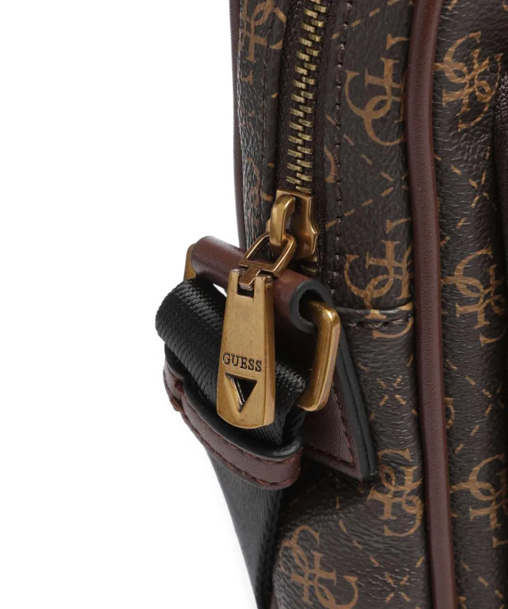 Milano Eco Umhängetasche Lederimitat dunkelbraun