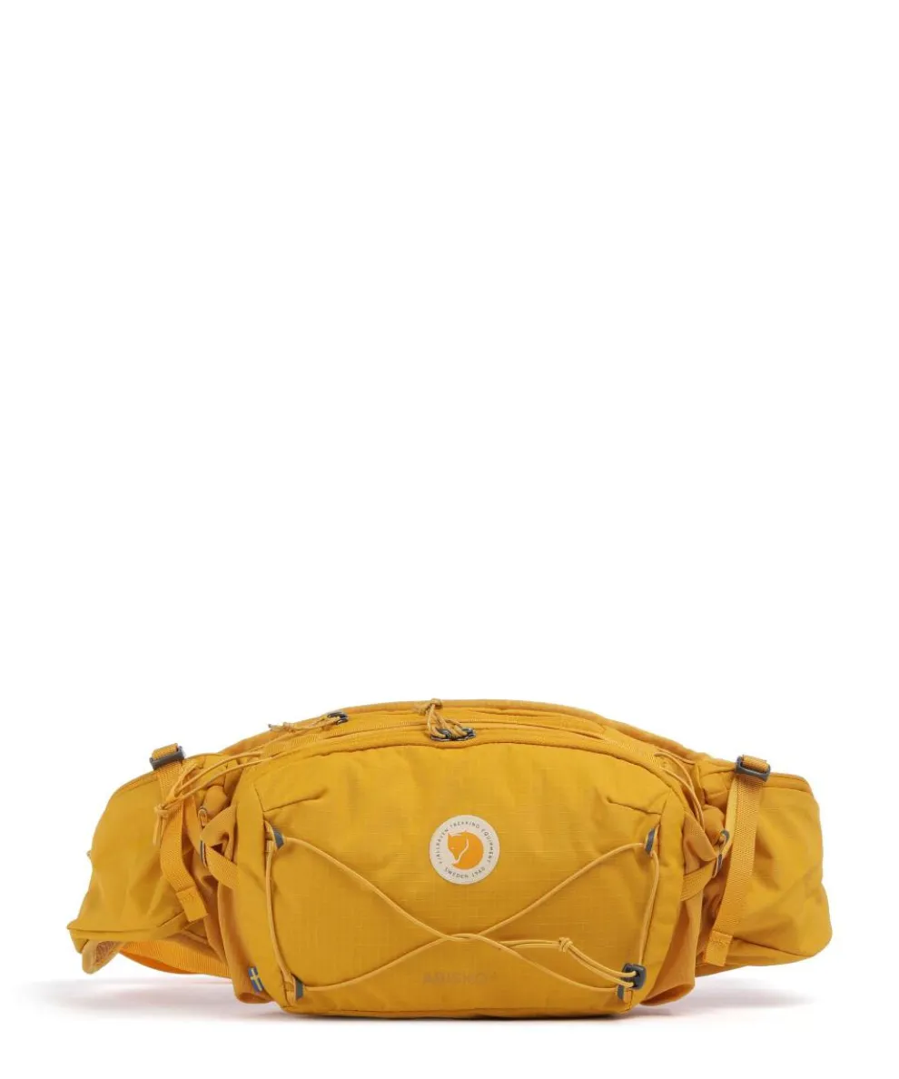 Abisko 6 Gürteltasche recyceltes Polyamid senfgelb