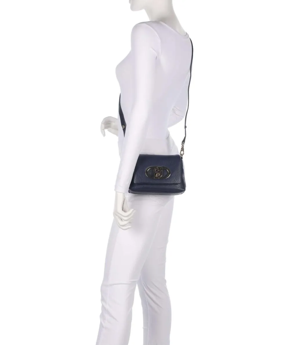 Icon S Schultertasche Lederimitat dunkelblau