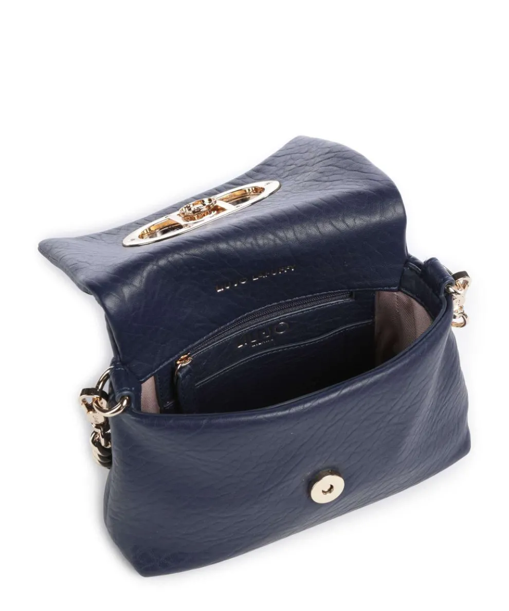 Icon S Schultertasche Lederimitat dunkelblau