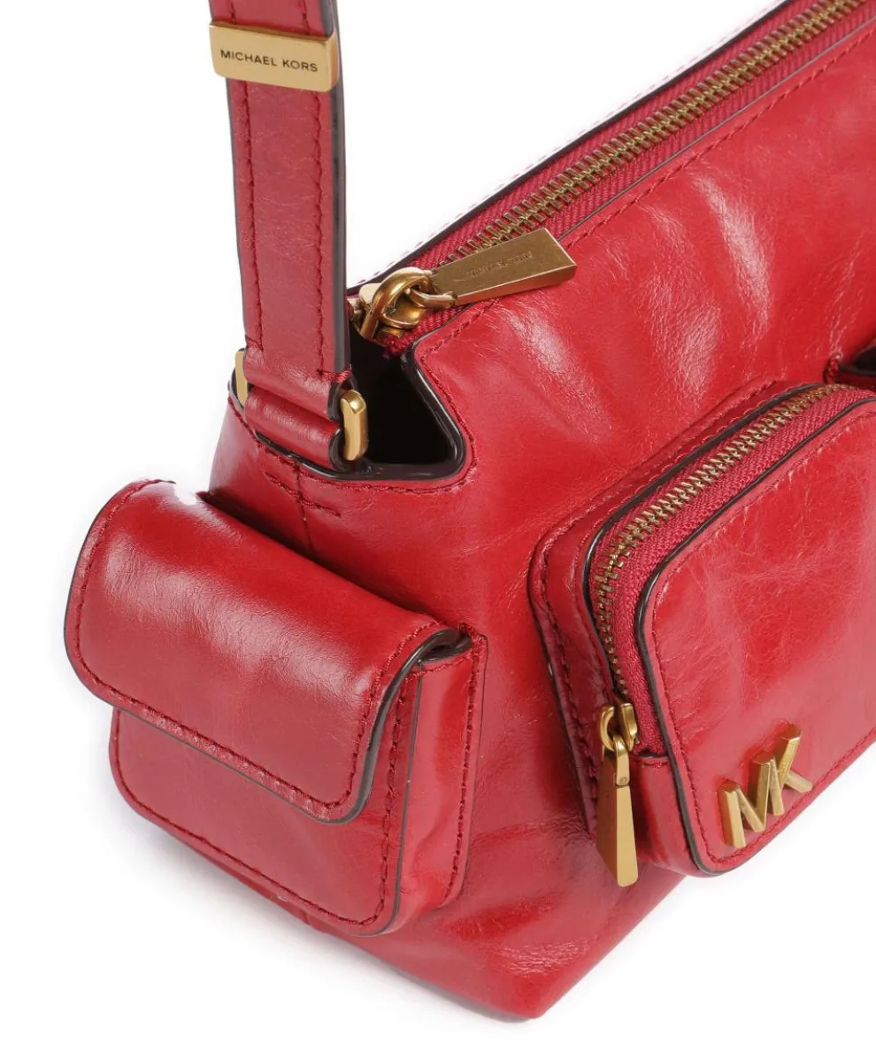 Dakota Small Umhängetasche Pull-Up Rindsleder dunkelrot