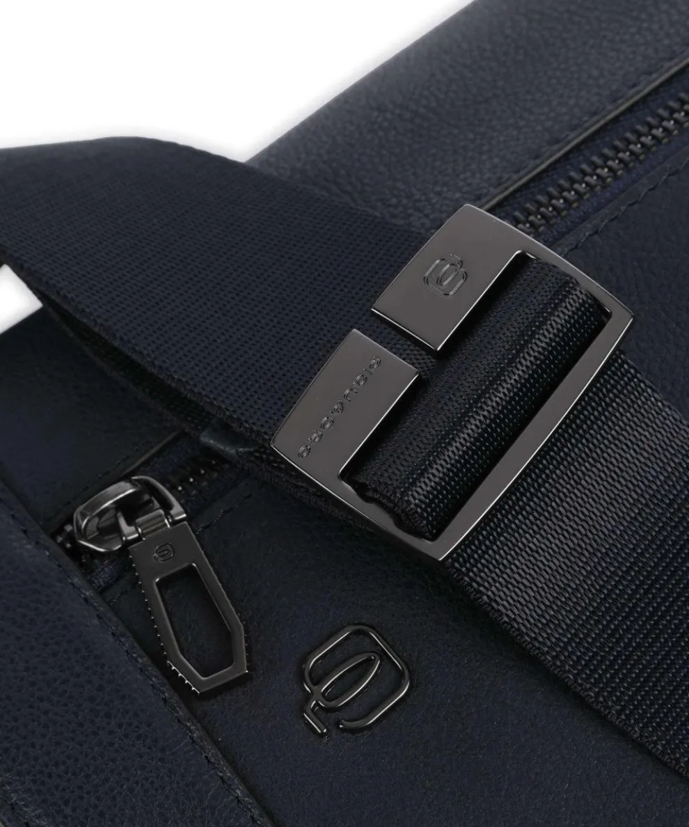 S134 Kuriertasche genarbtes Rindsleder navy