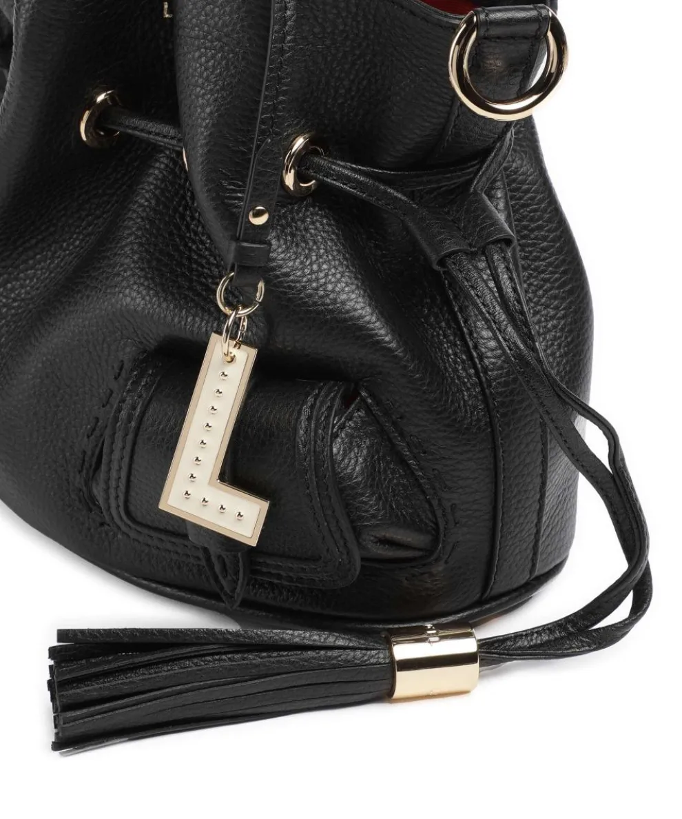 Premier Flirt S Bucket bag genarbtes Rindsleder schwarz