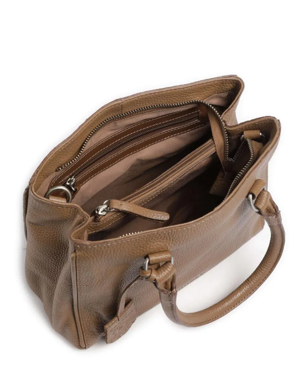 Always Ava Handtasche genarbtes Leder taupe