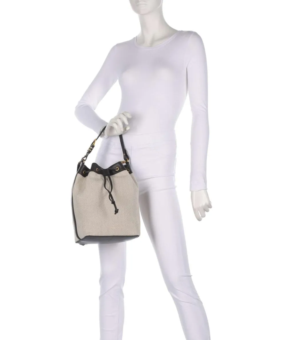 Tashah Bucket bag Baumwolle beige/braun