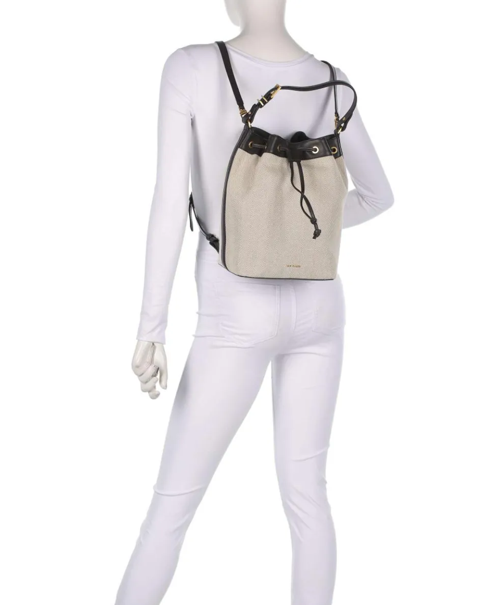 Tashah Bucket bag Baumwolle beige/braun