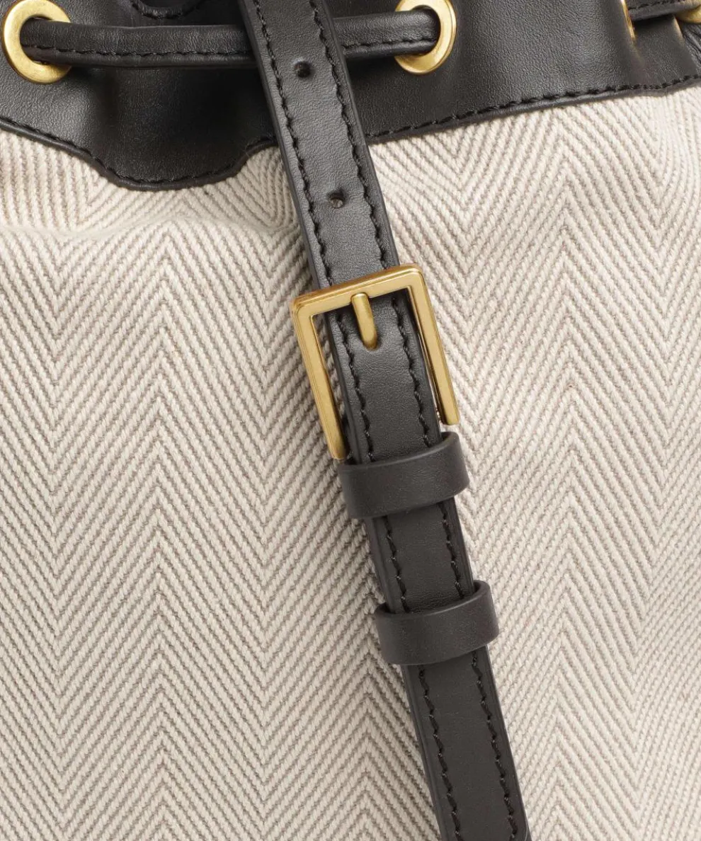 Tashah Bucket bag Baumwolle beige/braun