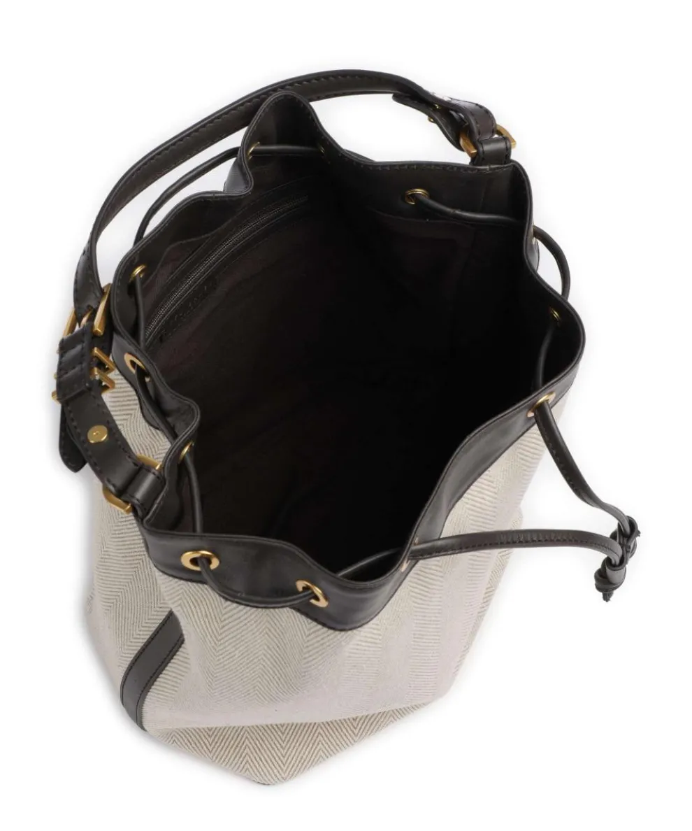 Tashah Bucket bag Baumwolle beige/braun