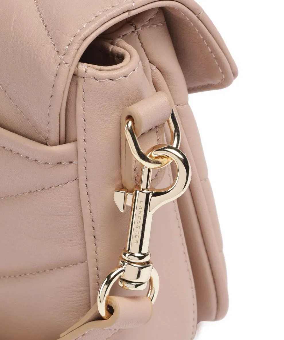 Soft Matelassé Umhängetasche weiches Rindsleder nude