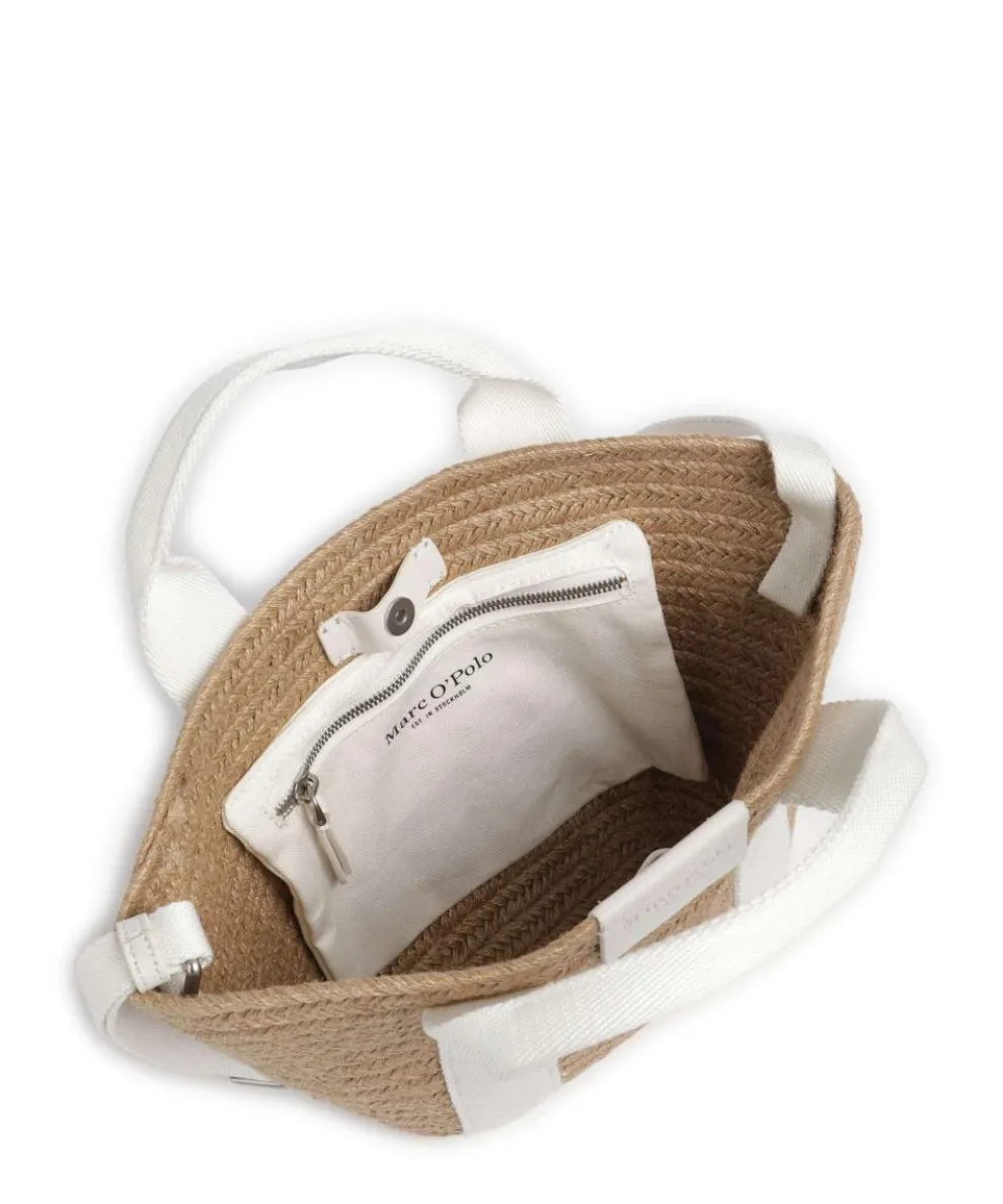 Meria Umhängetasche Bast beige/weiß