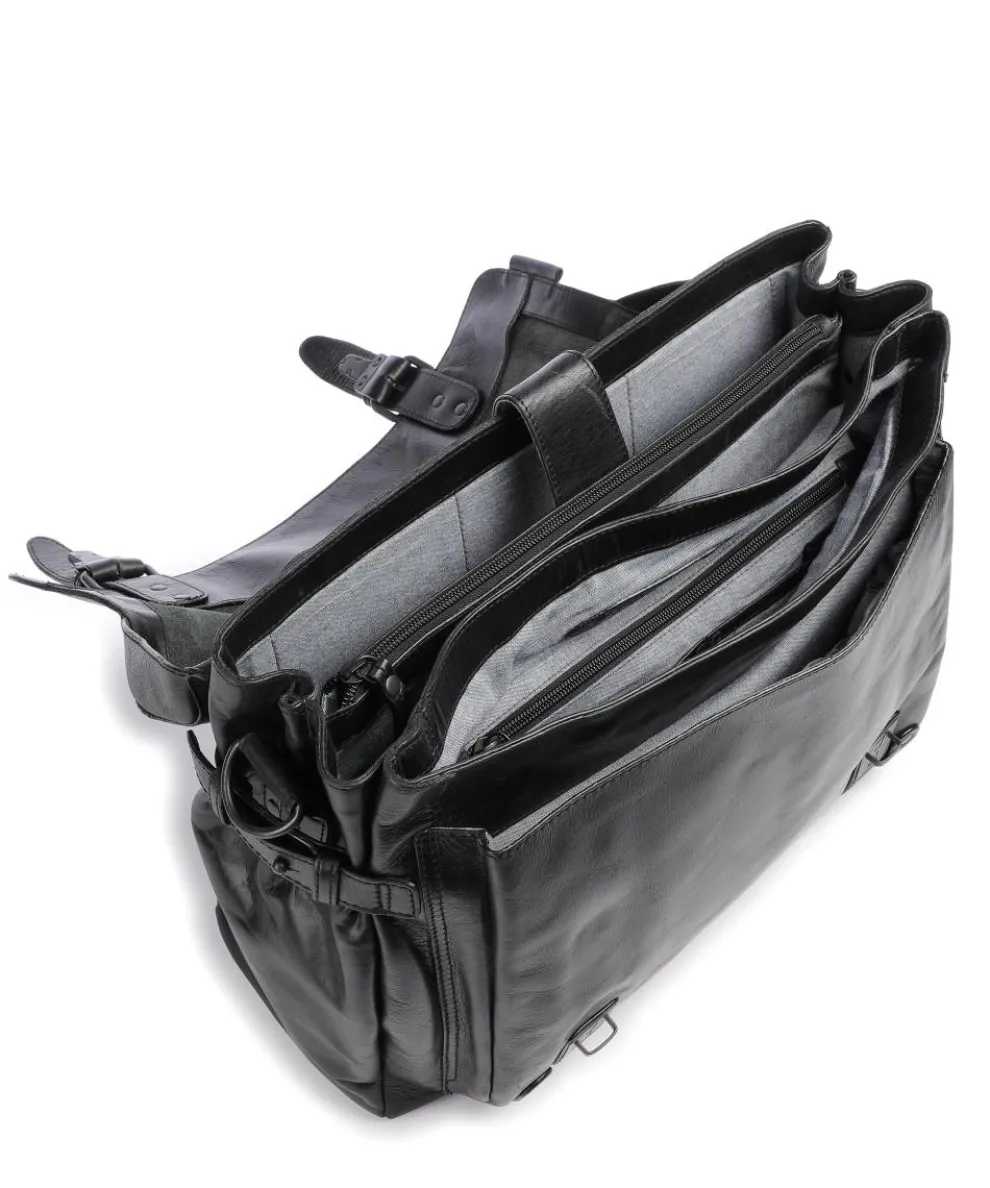 The Workmates Trouble Shooter Aktentasche 15″ Büffelleder schwarz