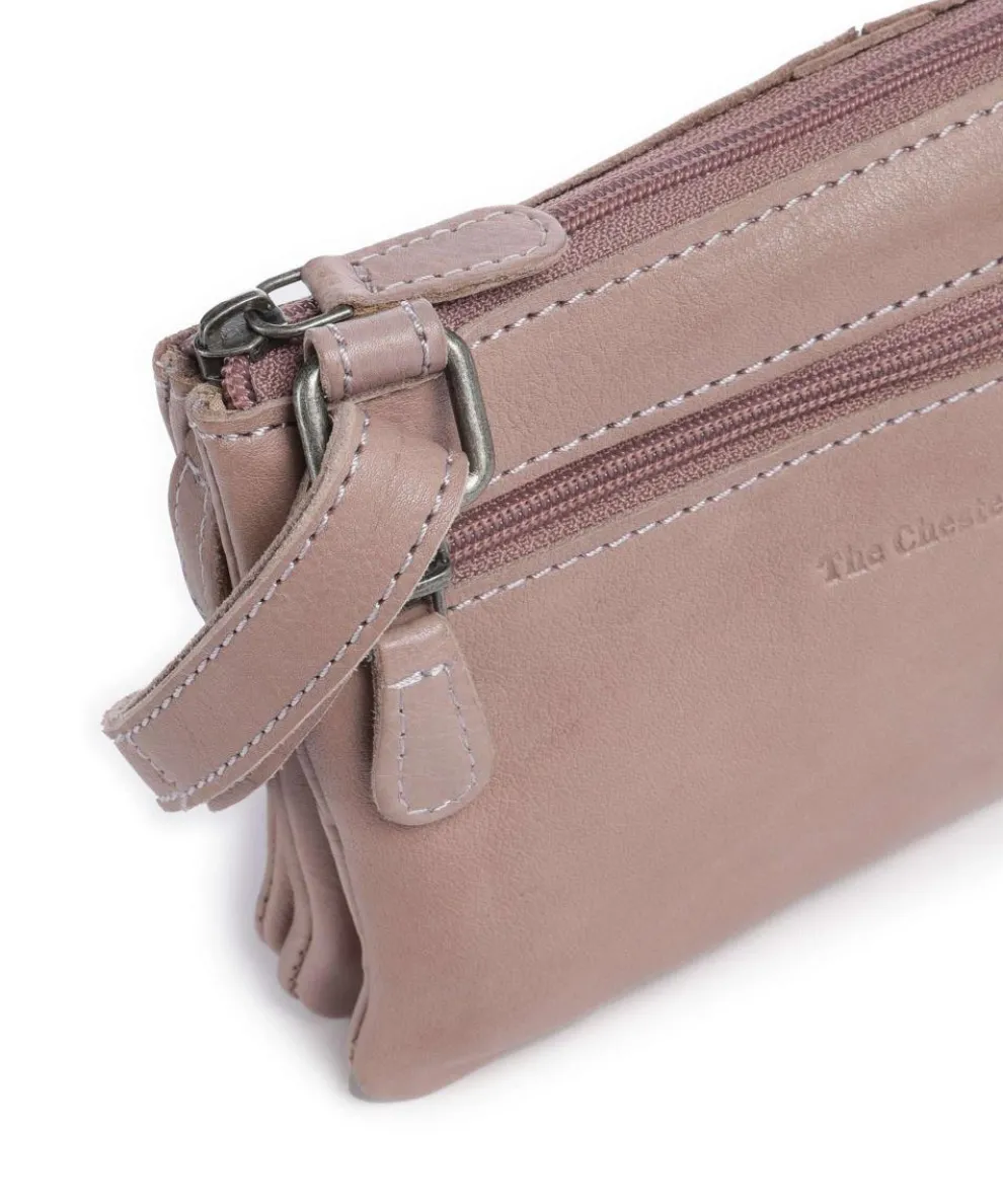 Washed Waxed Cow Osaka Umhängetasche genarbtes Rindsleder lavendel