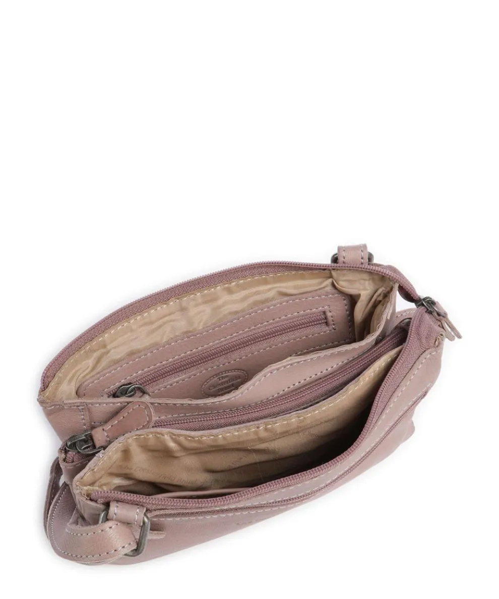 Washed Waxed Cow Osaka Umhängetasche genarbtes Rindsleder lavendel