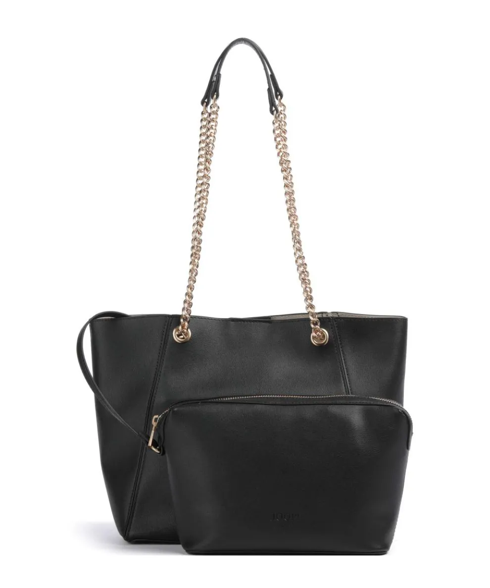 Jeans Singolo Justine Shopper Lederimitat schwarz