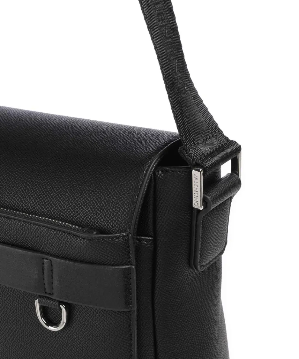 Landon Kuriertasche Lederimitat schwarz