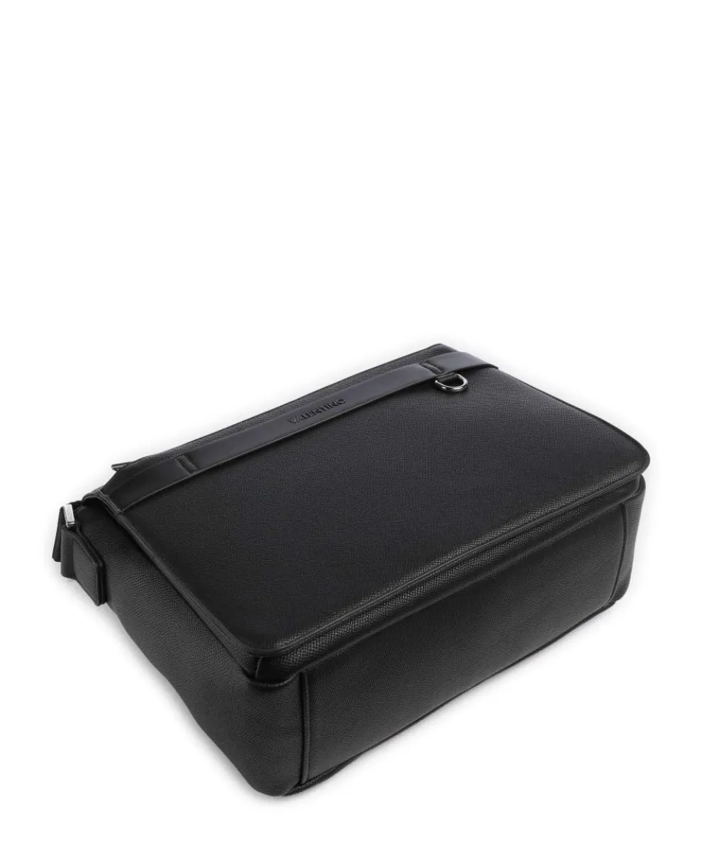 Landon Kuriertasche Lederimitat schwarz