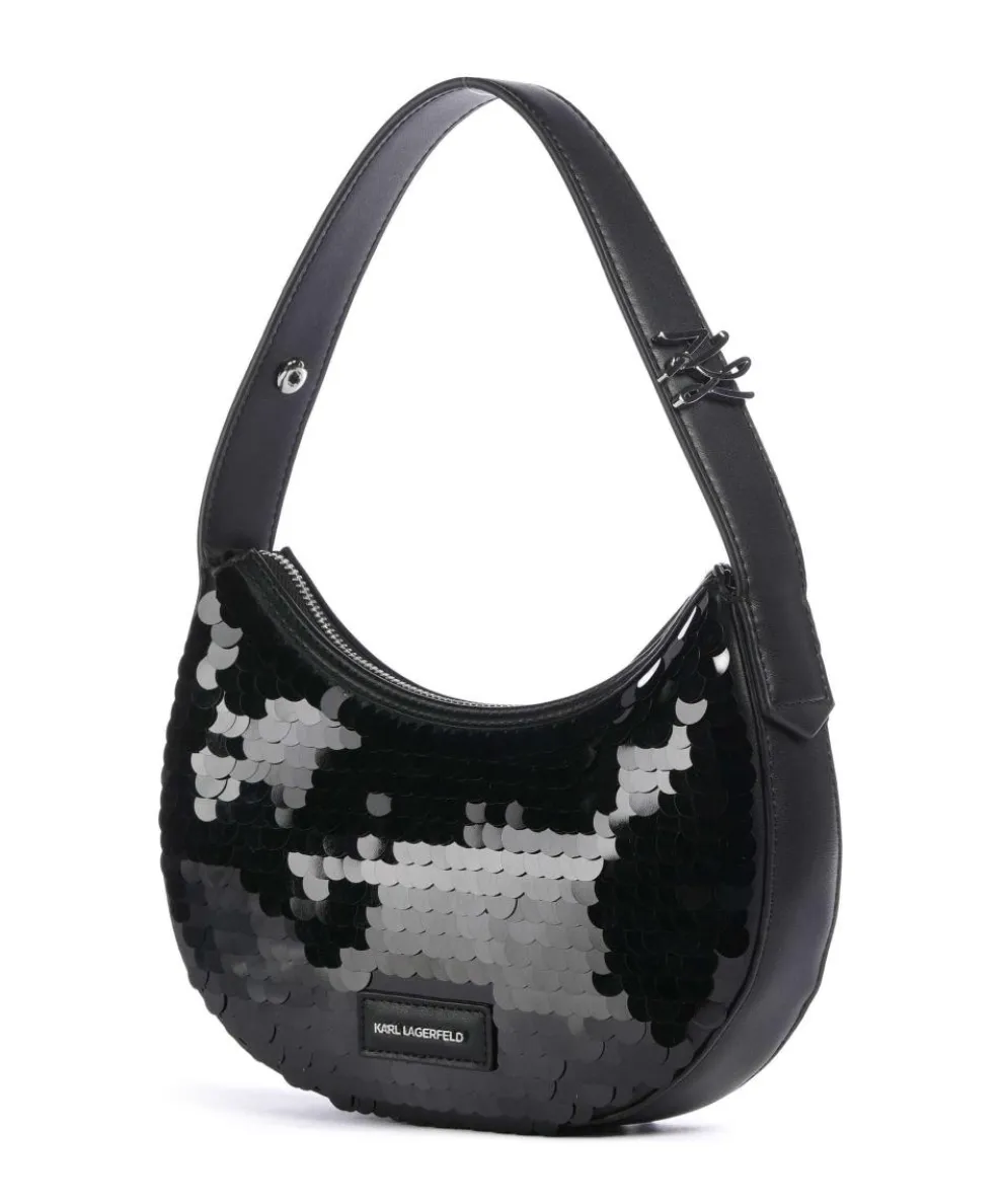 K/Soiree Schultertasche Lederimitat schwarz