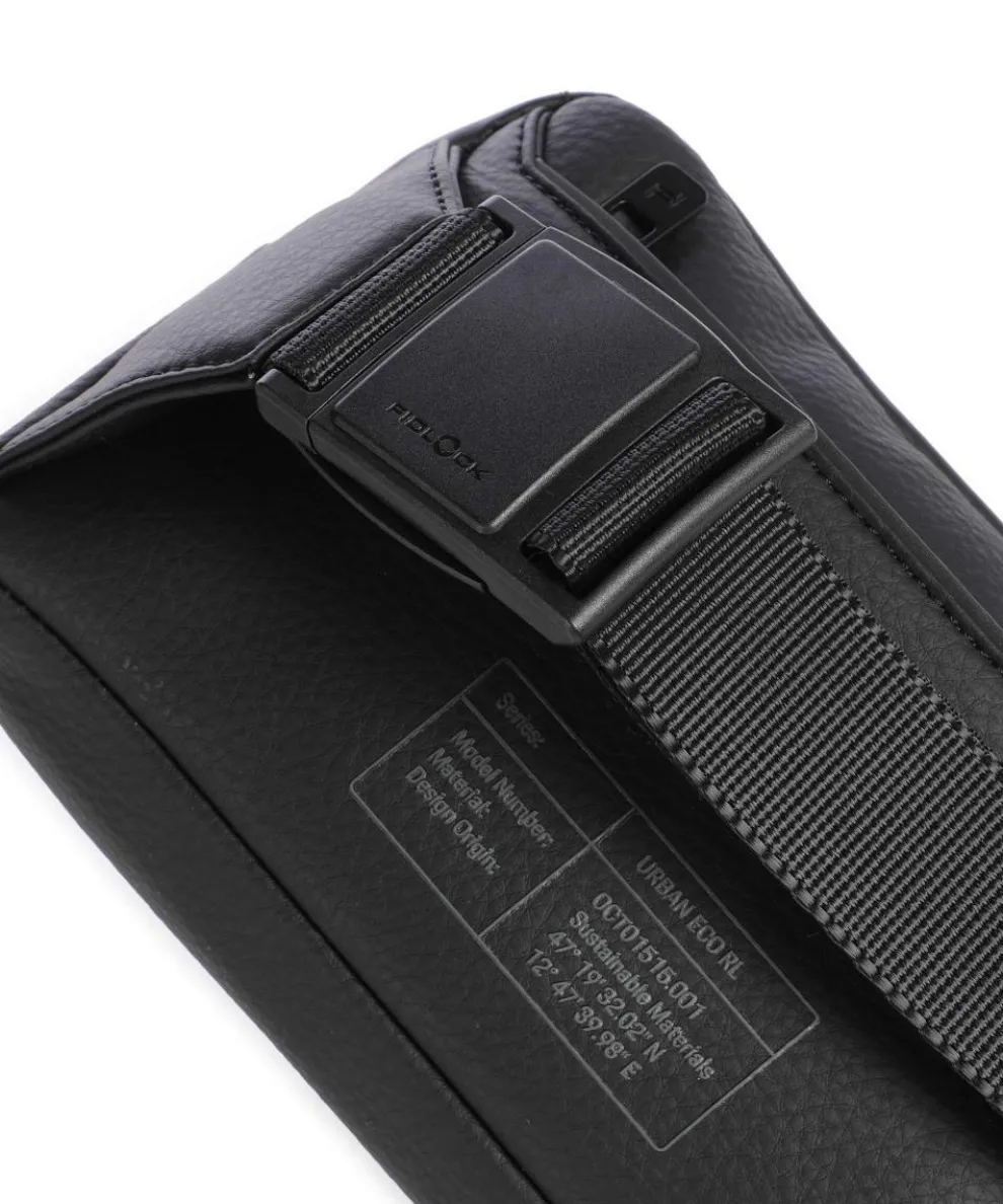 Urban Eco Le Gürteltasche recyceltes Leder schwarz