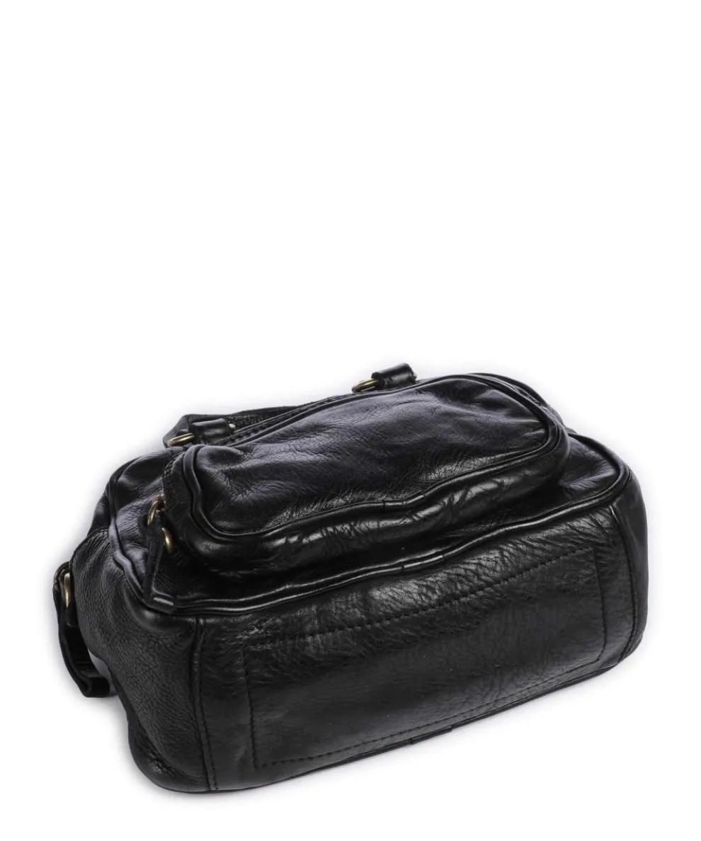 Handtasche Rindsleder schwarz