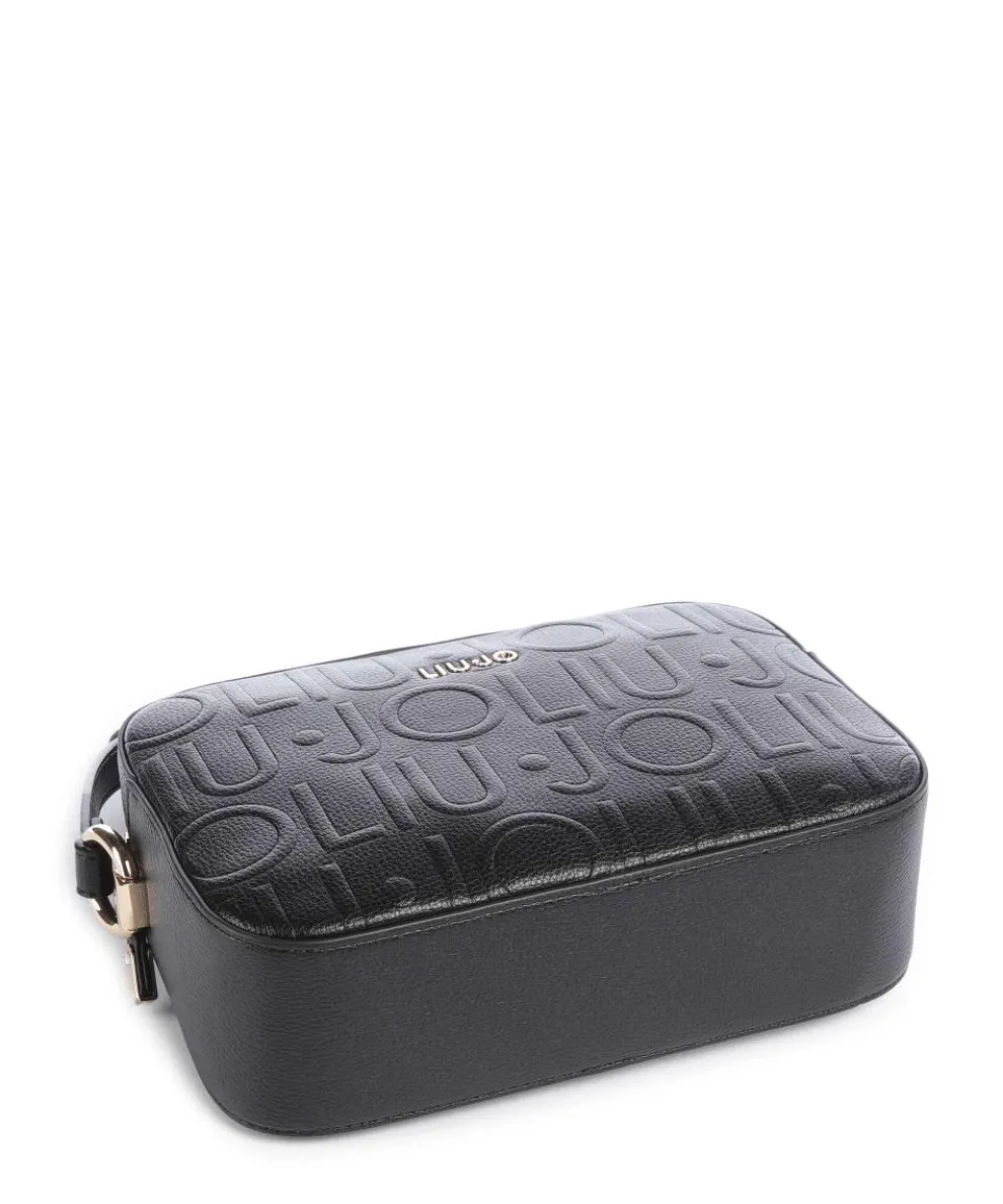 Manhattan M Umhängetasche Lederimitat schwarz