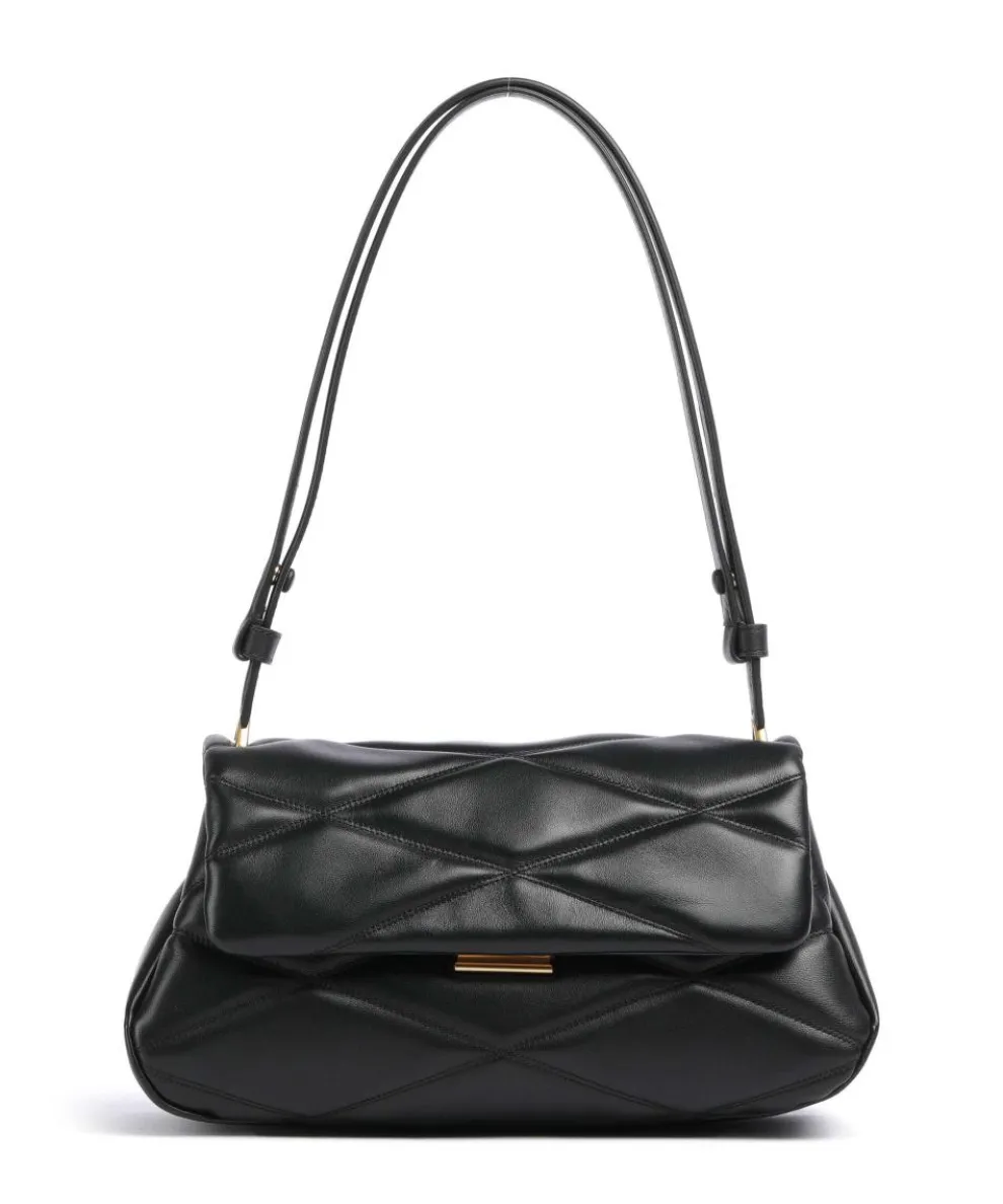 Grace Schultertasche Schafsleder schwarz