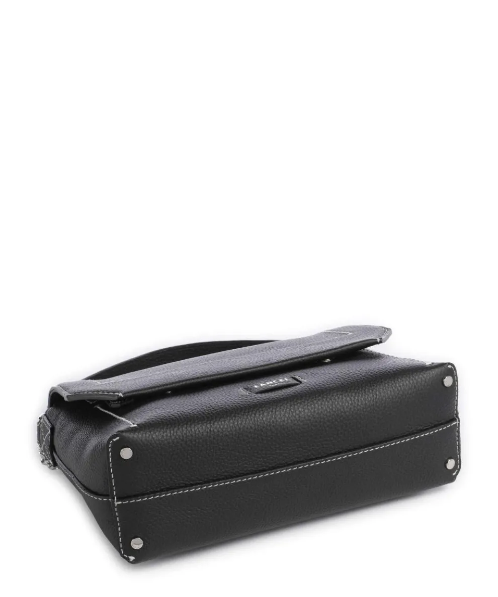 Ninon M Schultertasche genarbtes Rindsleder schwarz