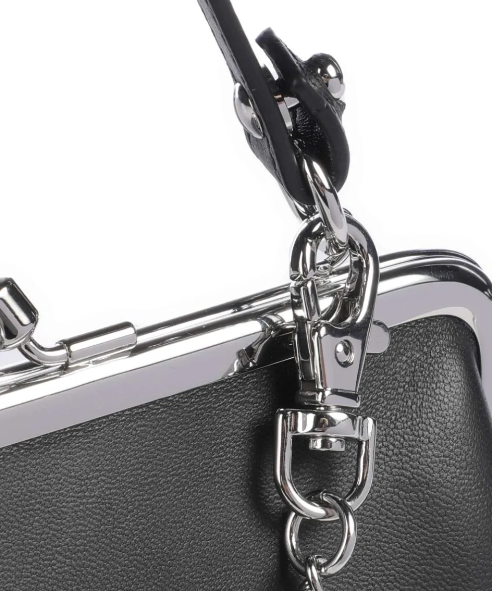 Granny Frame Nappa Umhängetasche Lammleder schwarz