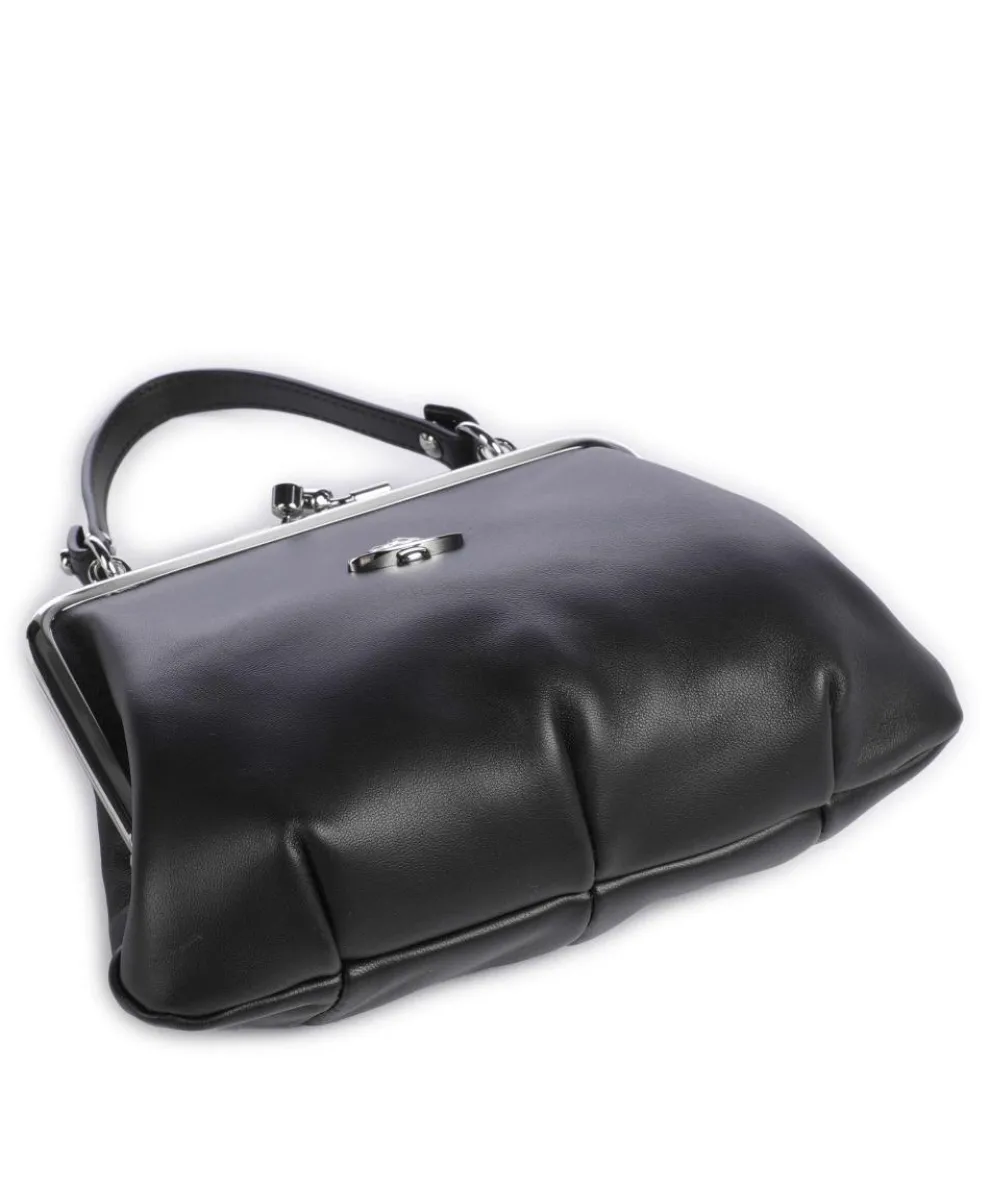 Granny Frame Nappa Umhängetasche Lammleder schwarz