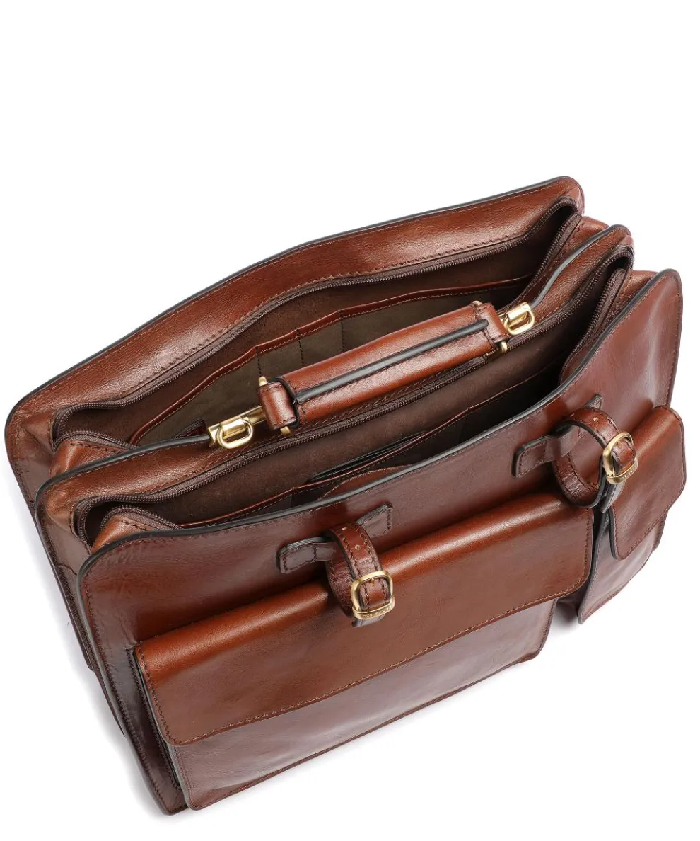Story Uomo Aktentasche fein genarbtes Rindsleder braun