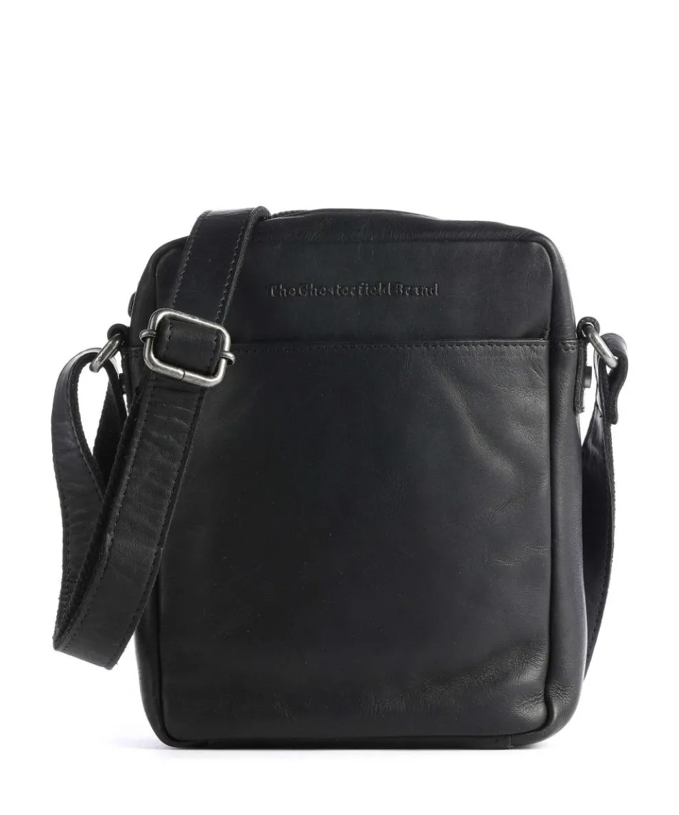 Saba Umhängetasche Pull-Up Rindsleder schwarz