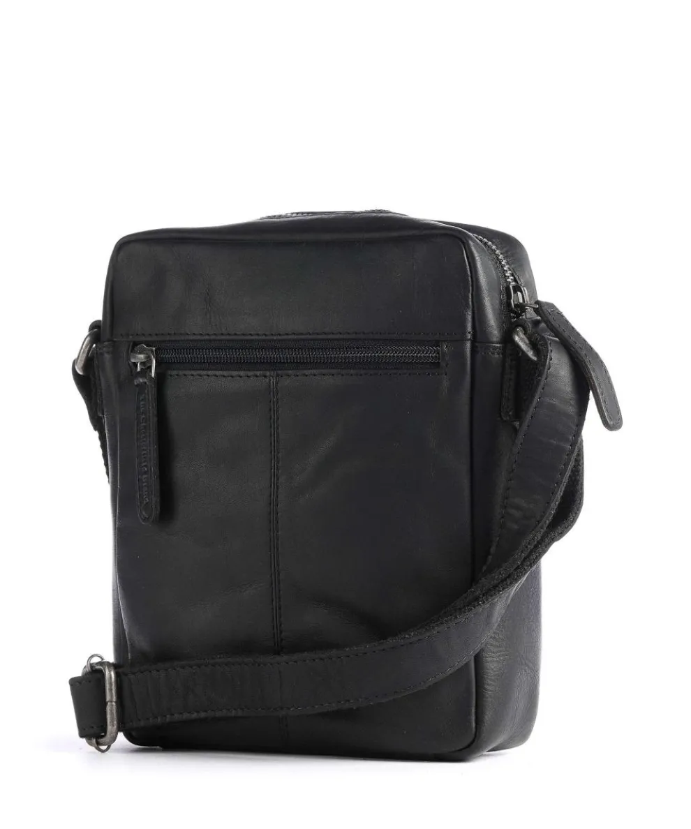 Saba Umhängetasche Pull-Up Rindsleder schwarz