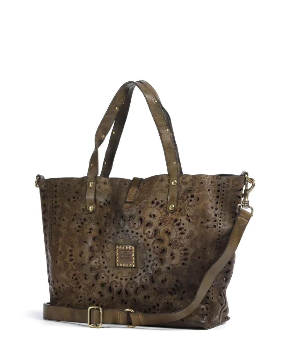 Shopper fein genarbtes Rindsleder olivgrün