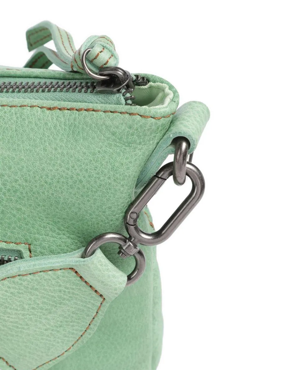 Dear Umhängetasche genarbtes Leder grün
