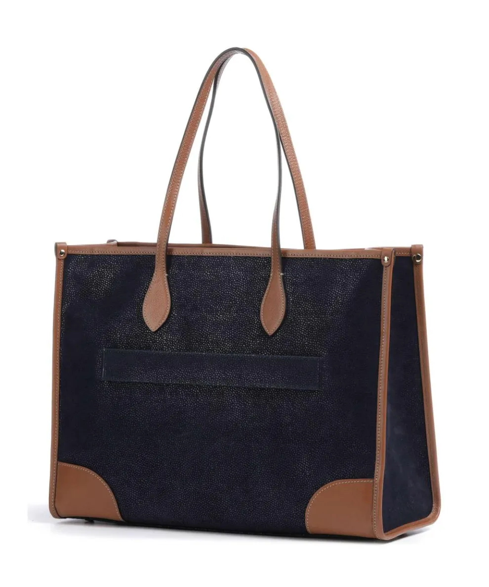 Life Shopper 14″ Textil, genarbtes Leder dunkelblau