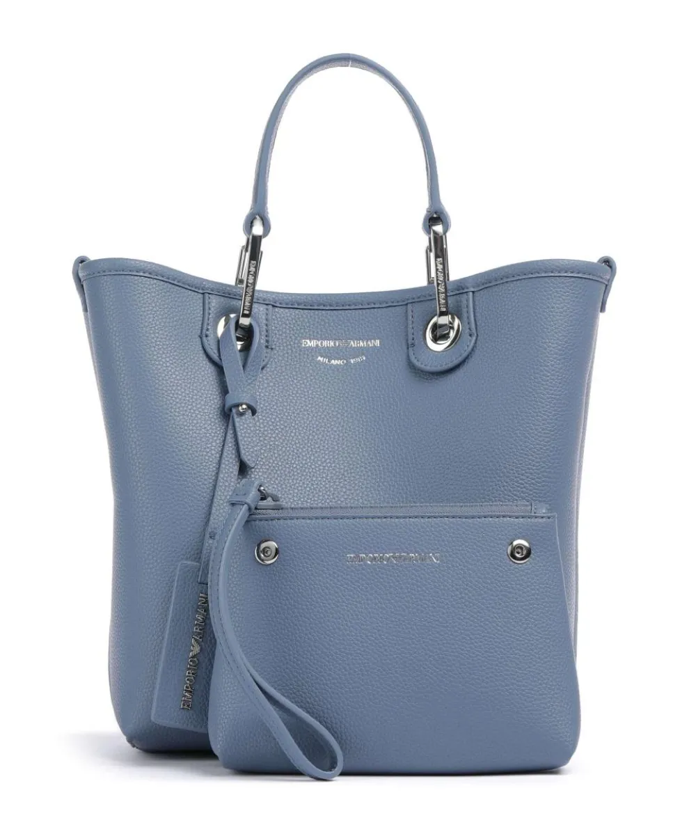 My EA Handtasche Lederimitat blaugrau