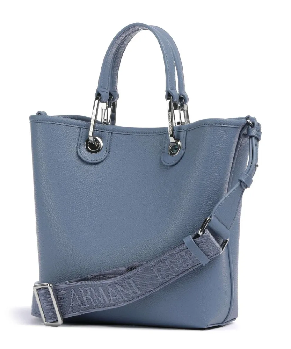 My EA Handtasche Lederimitat blaugrau