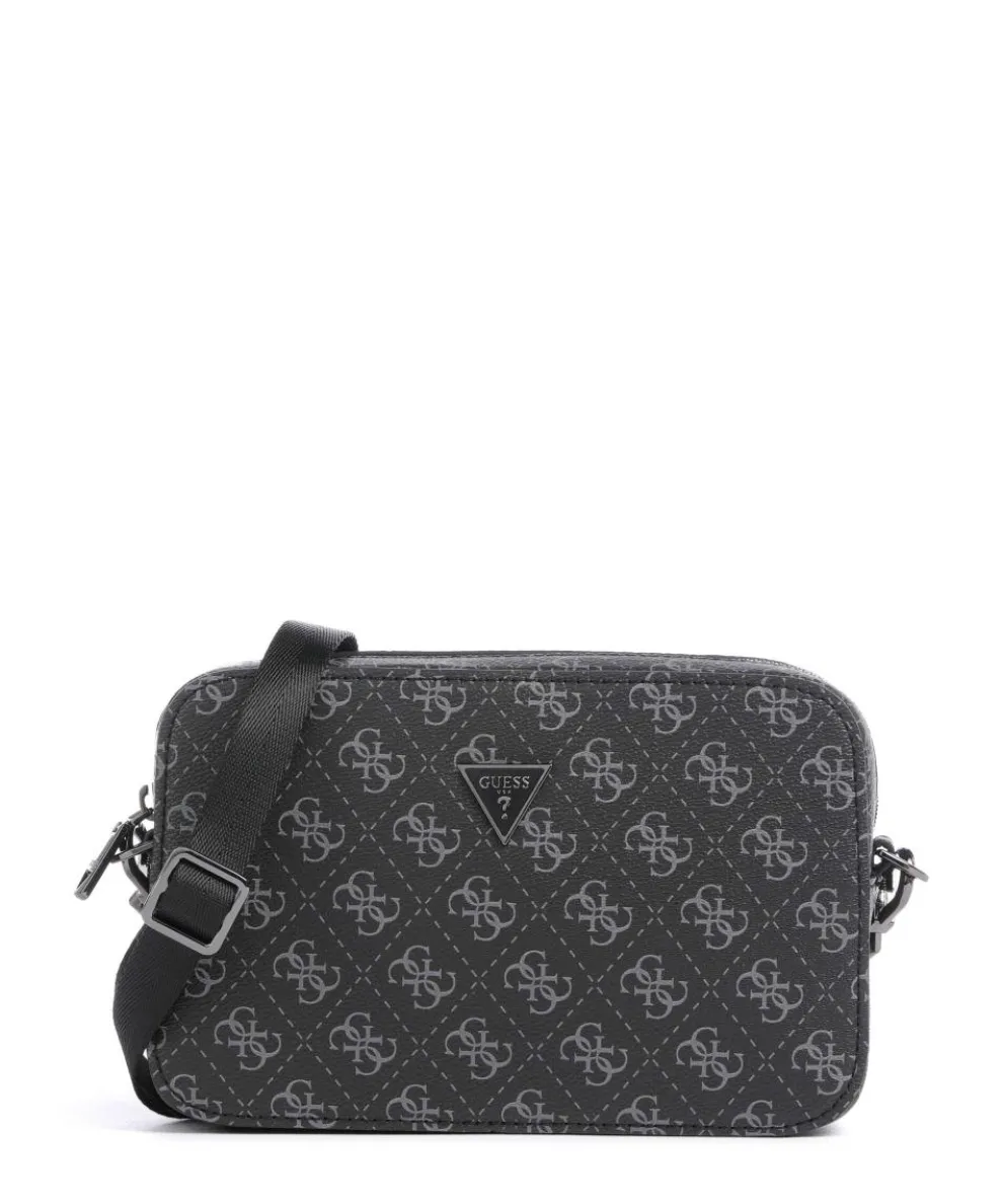 Milano Umhängetasche Lederimitat schwarz