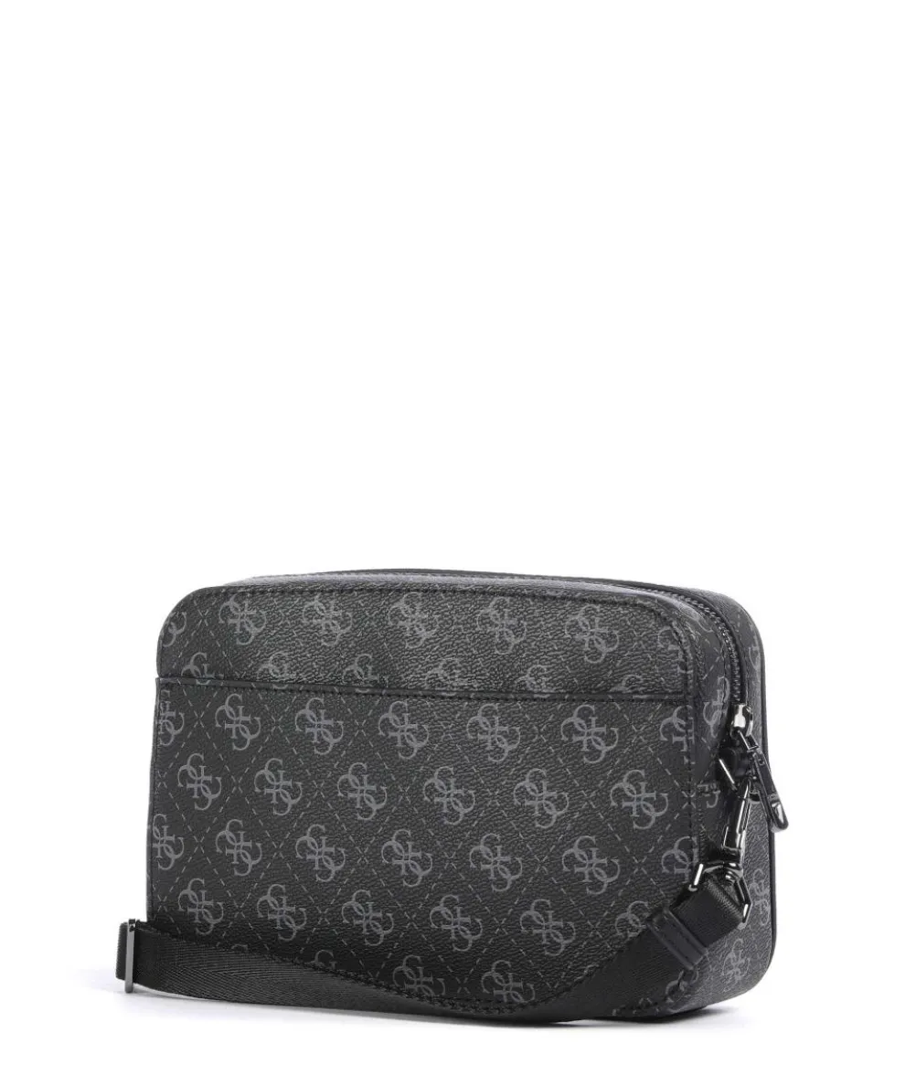 Milano Umhängetasche Lederimitat schwarz