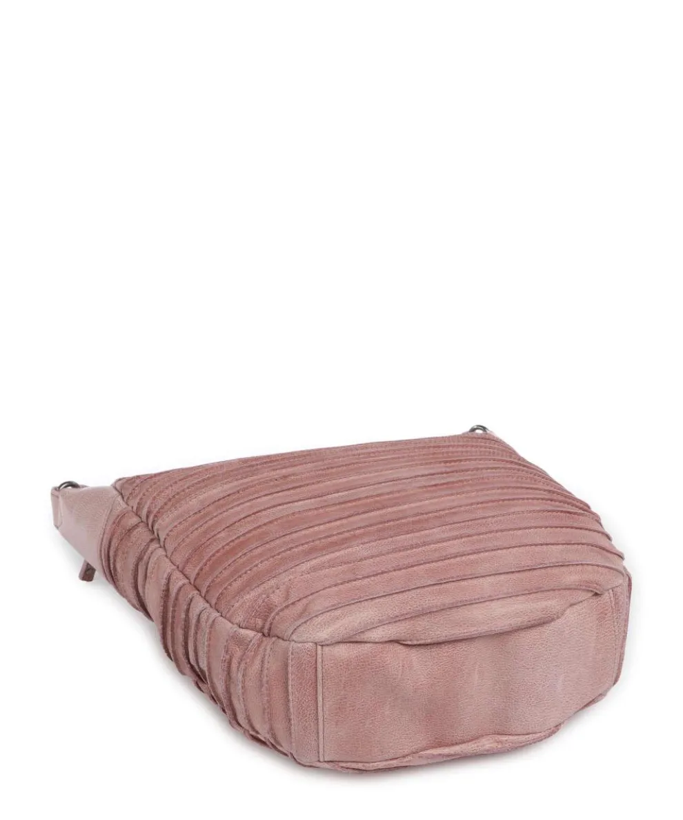 Bestseller Beuteltasche genarbtes Leder rosa