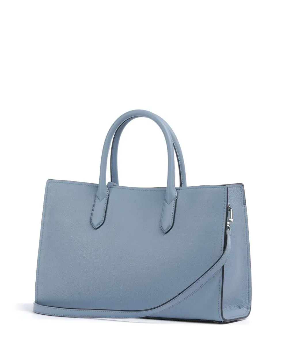 Scarlett Handtasche genarbtes Rindsleder blaugrau