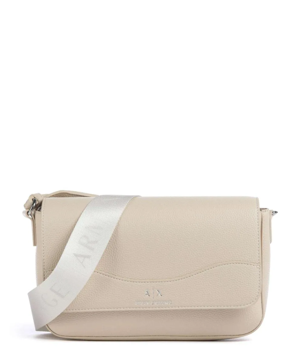 Wave Umhängetasche Lederimitat beige