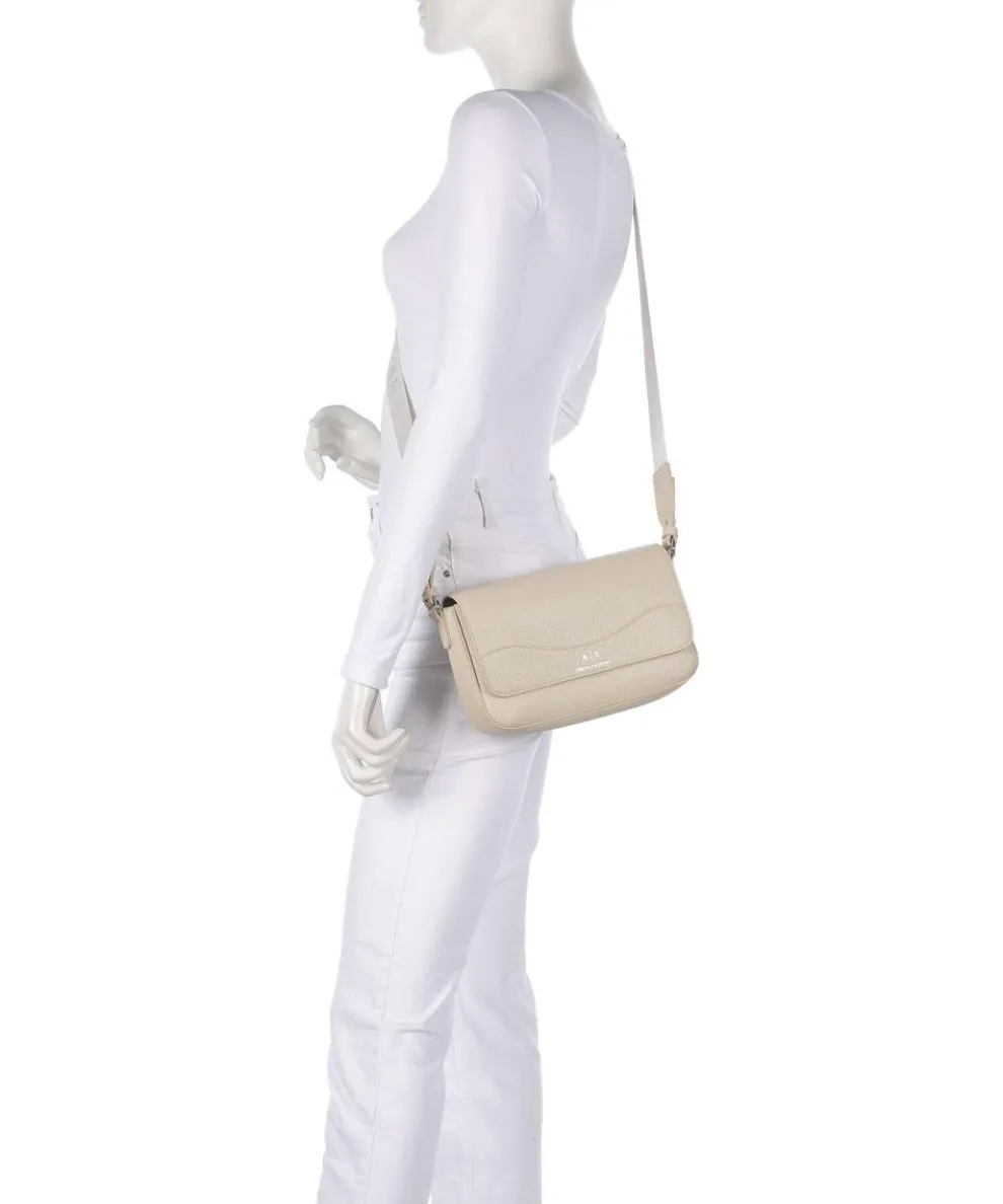 Wave Umhängetasche Lederimitat beige